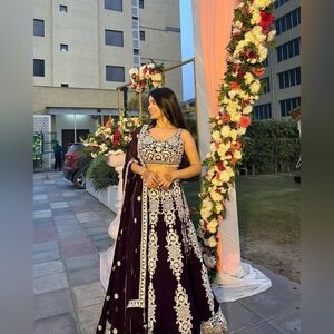 Indian Lehenga Choli Set | Wedding Indian Outfit Party Sangeet FULLY STITCHED